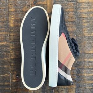 Burberry Black and Tan Check CLASSIC Sneakers